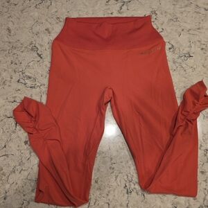 Whitney Simmons Gymshark Leggings In Cyber Red